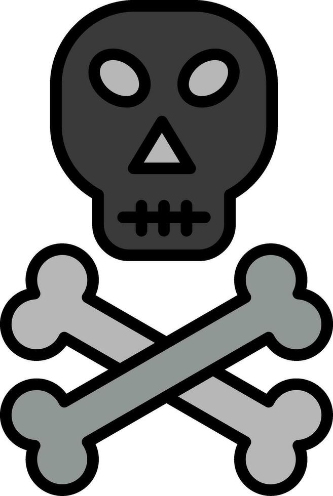 icono de vector de calavera