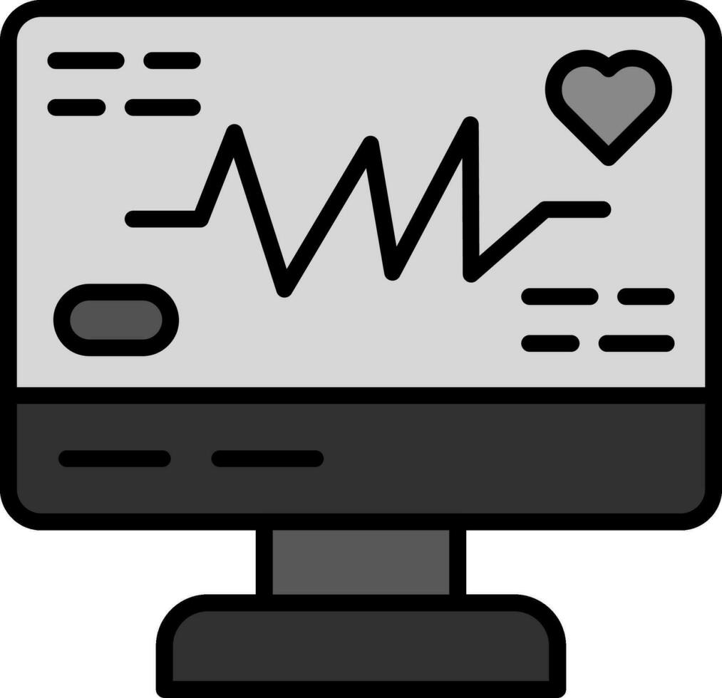 Electrocardiogram Vector Icon