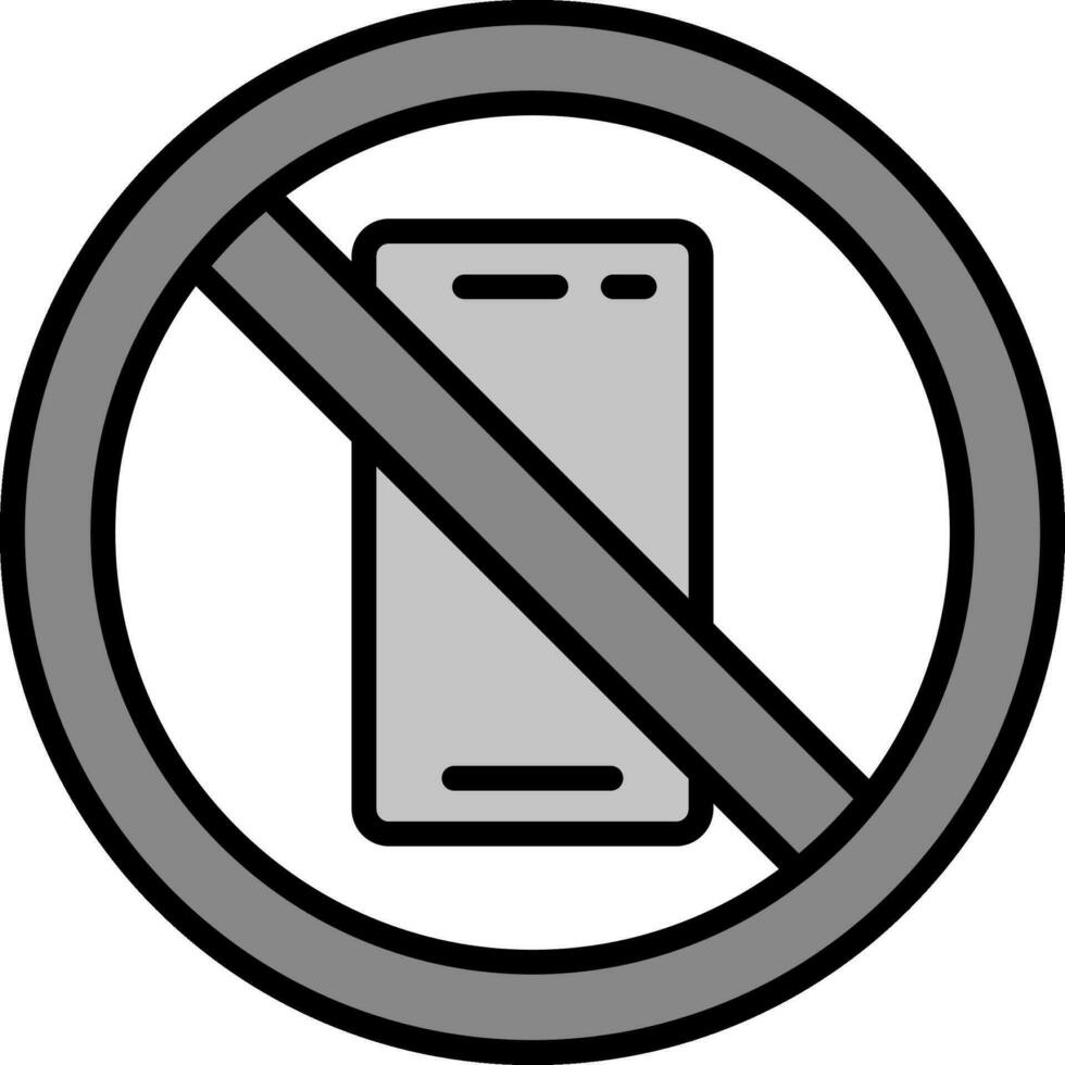 No Phone Vector Icon