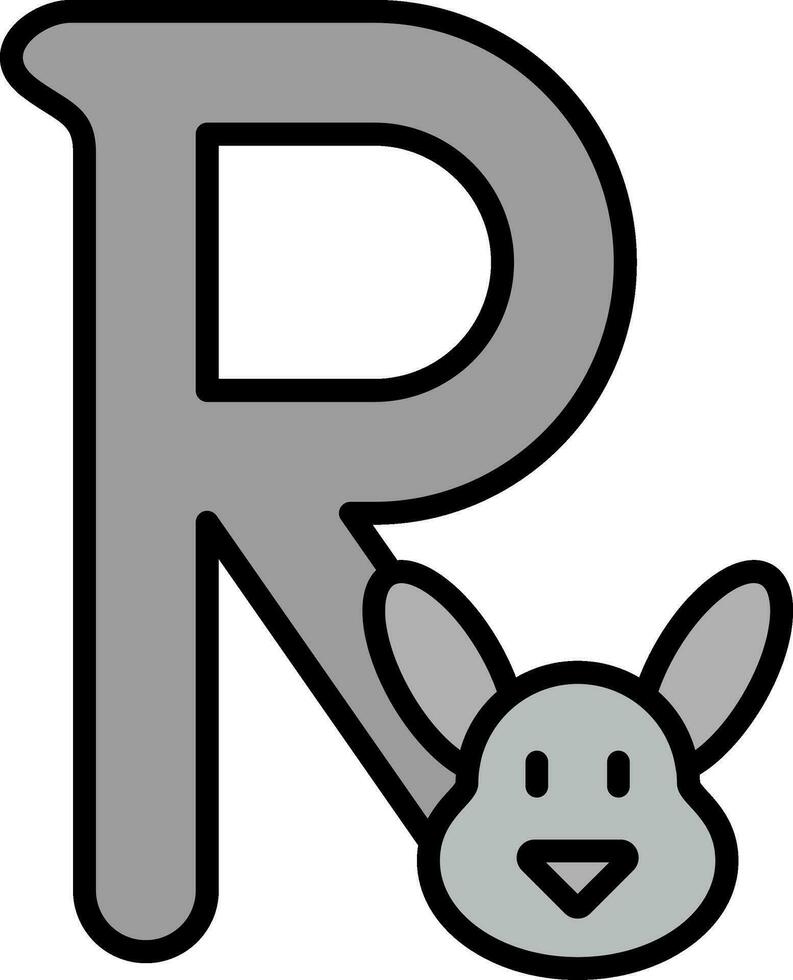 Capital R Vector Icon