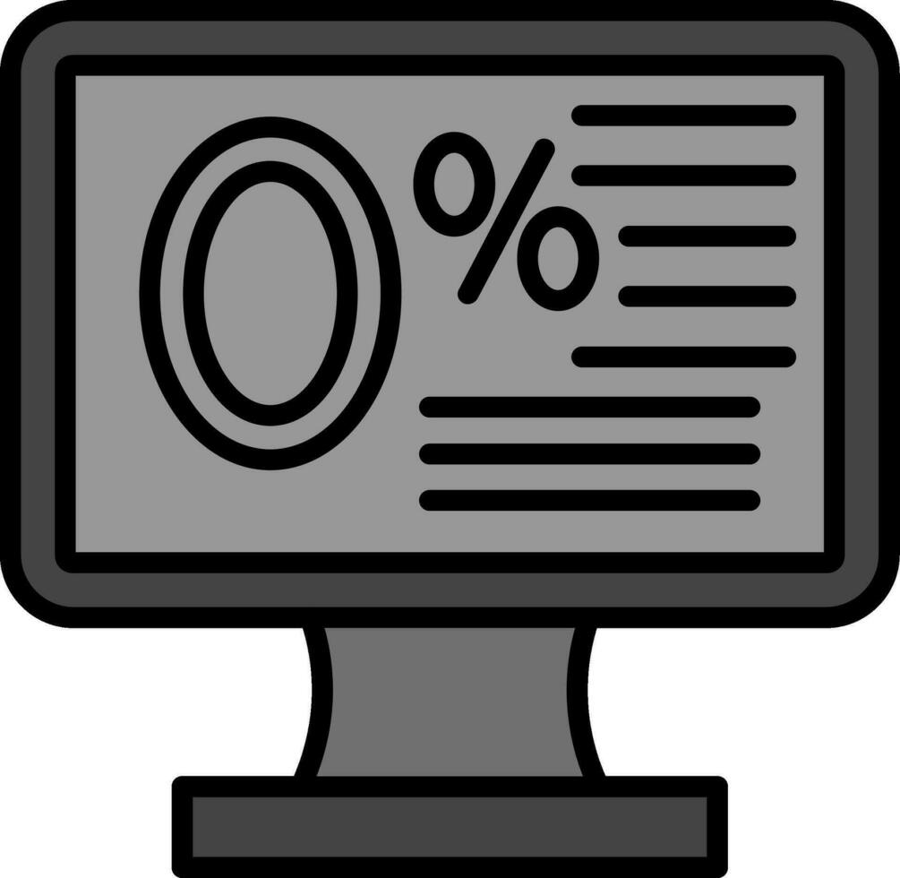 Zero Percent Vector Icon