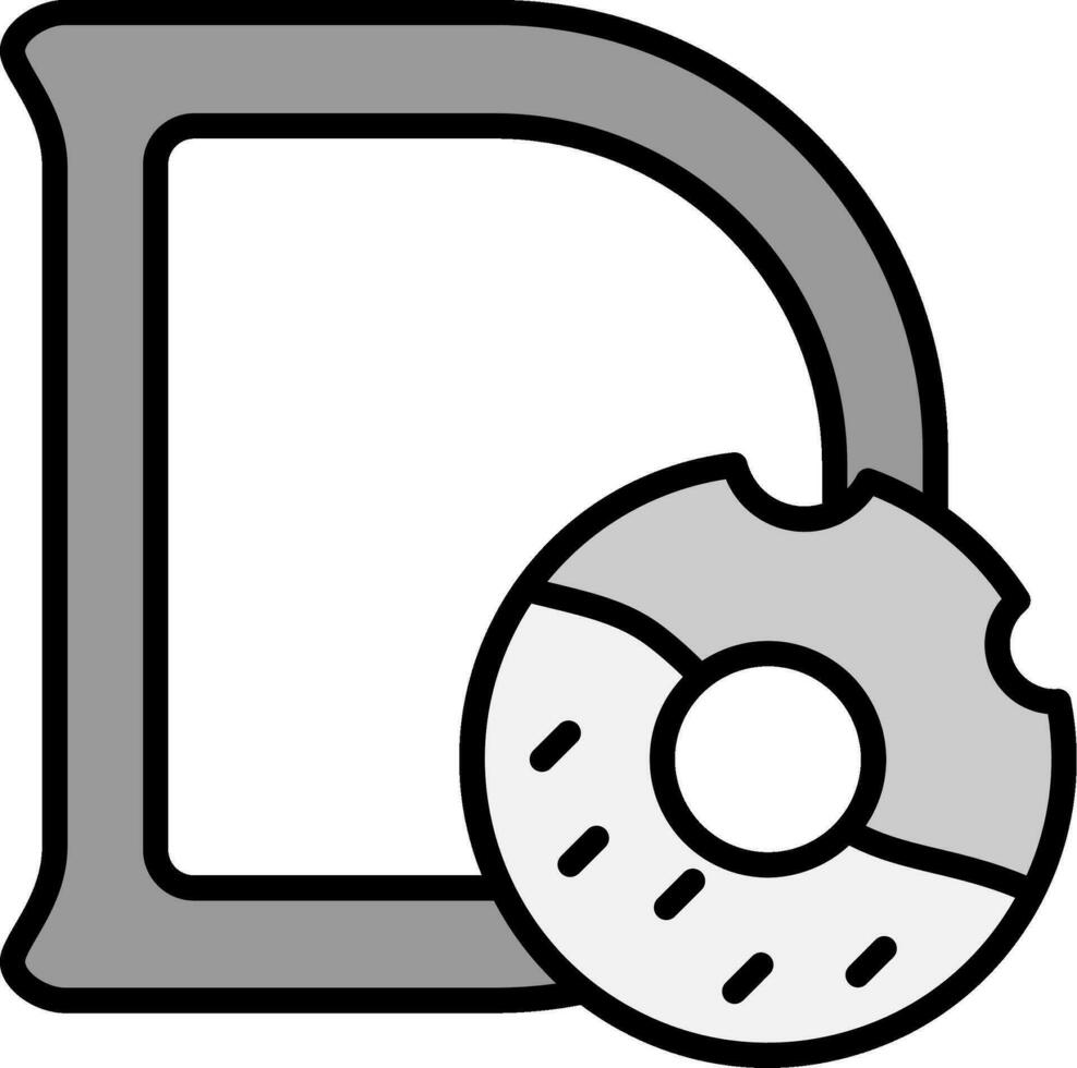 Capital D Vector Icon