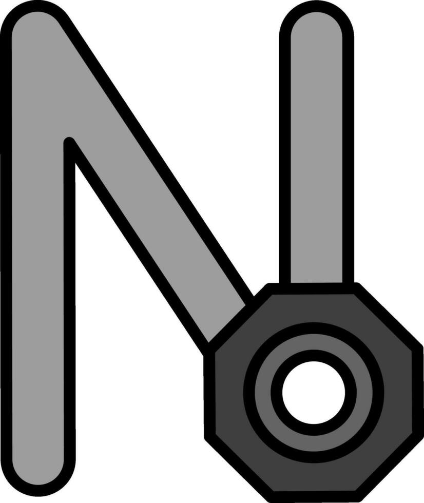 Capital N Vector Icon