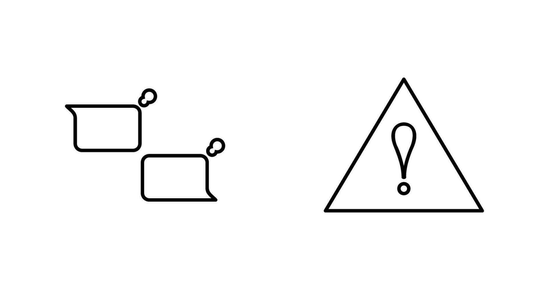 chatting and alert  Icon vector