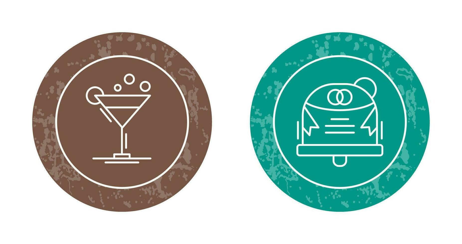 Coktail and Wedding Icon vector