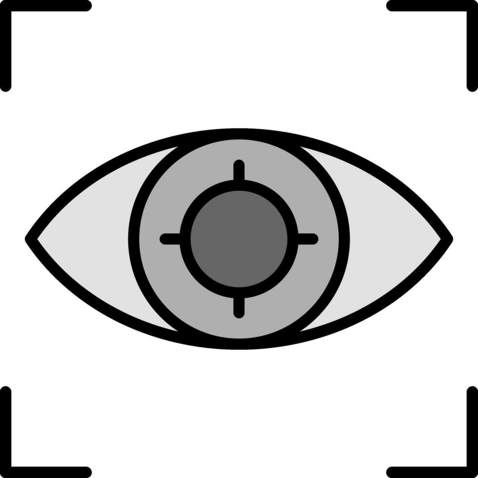 ojo rastreo vector icono