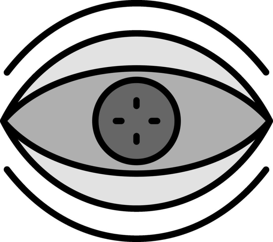 Bionic Contact Lens Vector Icon