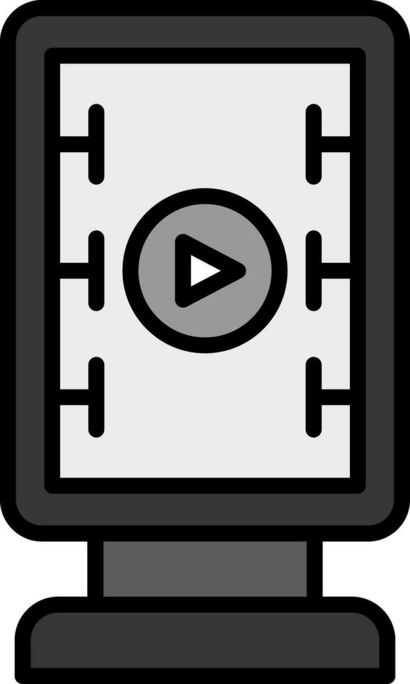 icono de vector de vídeo