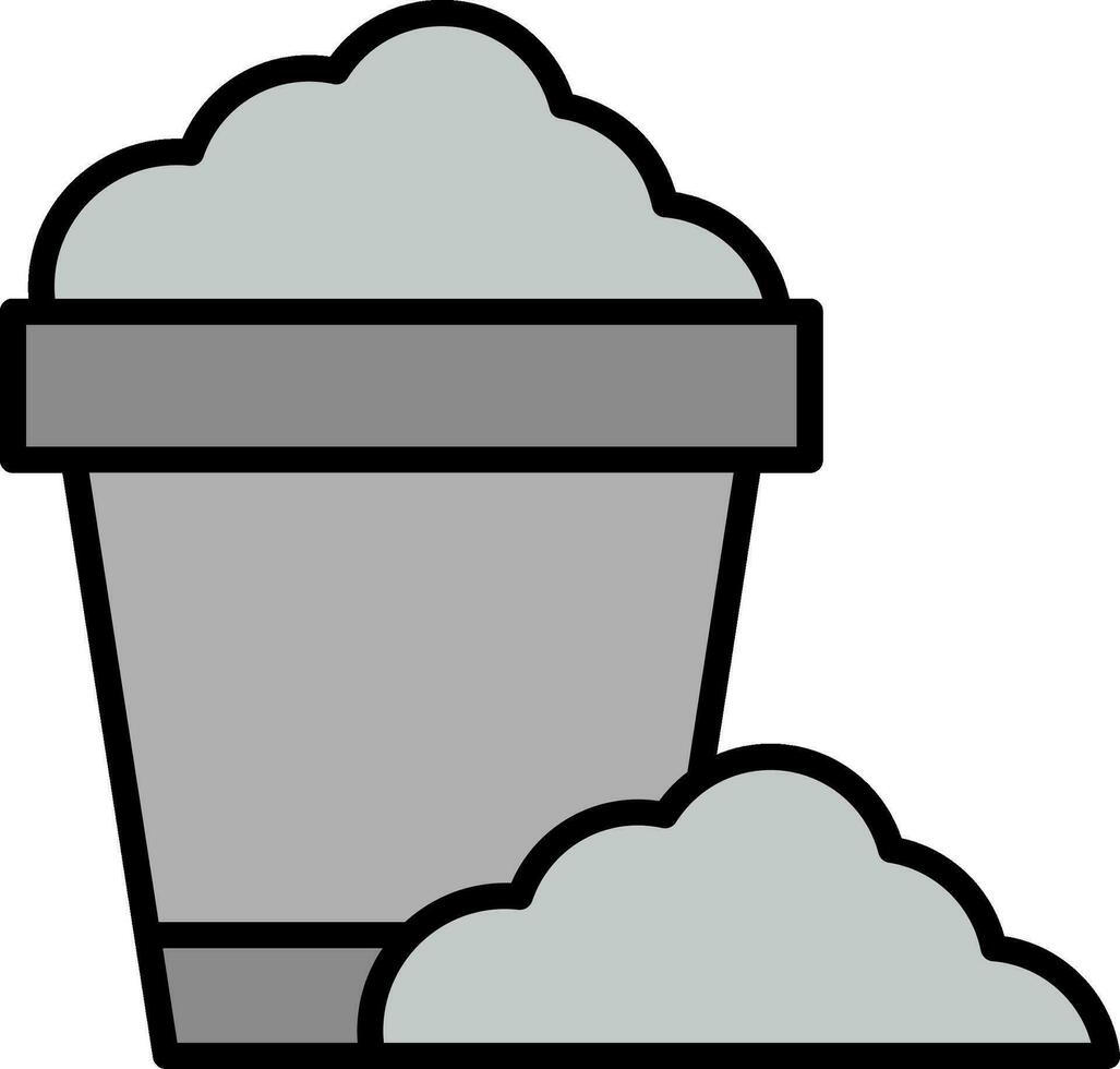 Sand Bucket Vector Icon