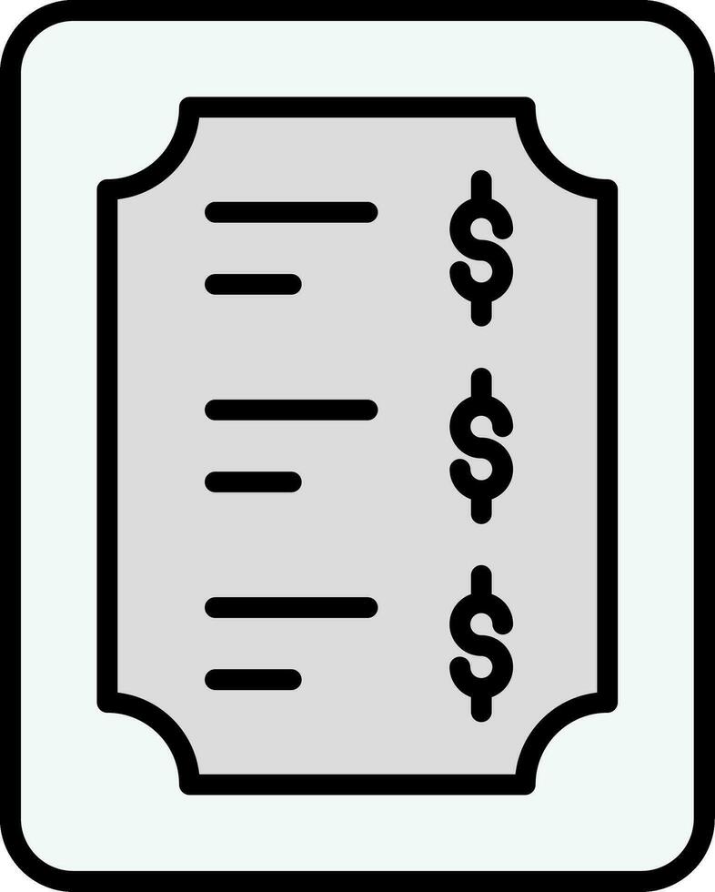 Price List Vector Icon