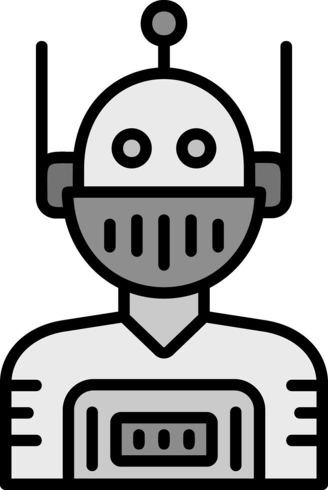 icono de vector de robot