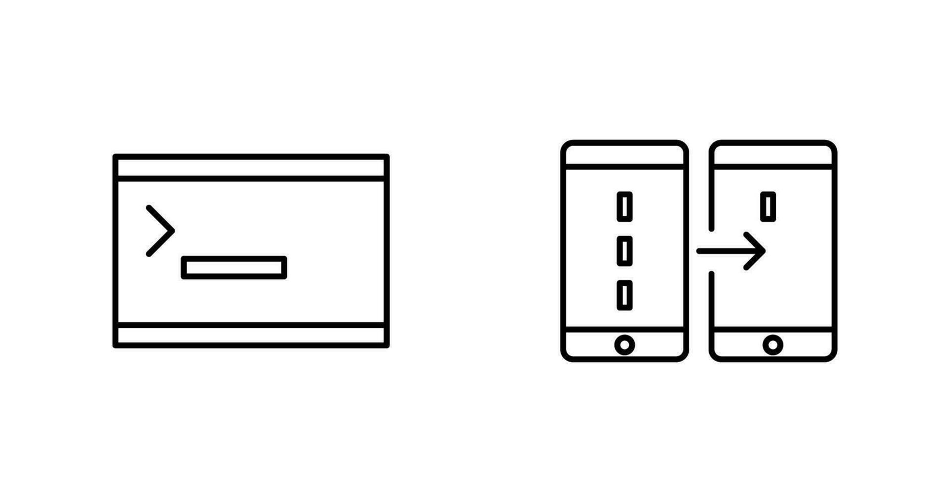 console and data transfer Icon vector