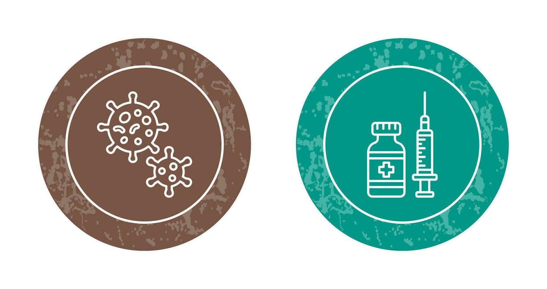 Virus and Vaccine Icon vector