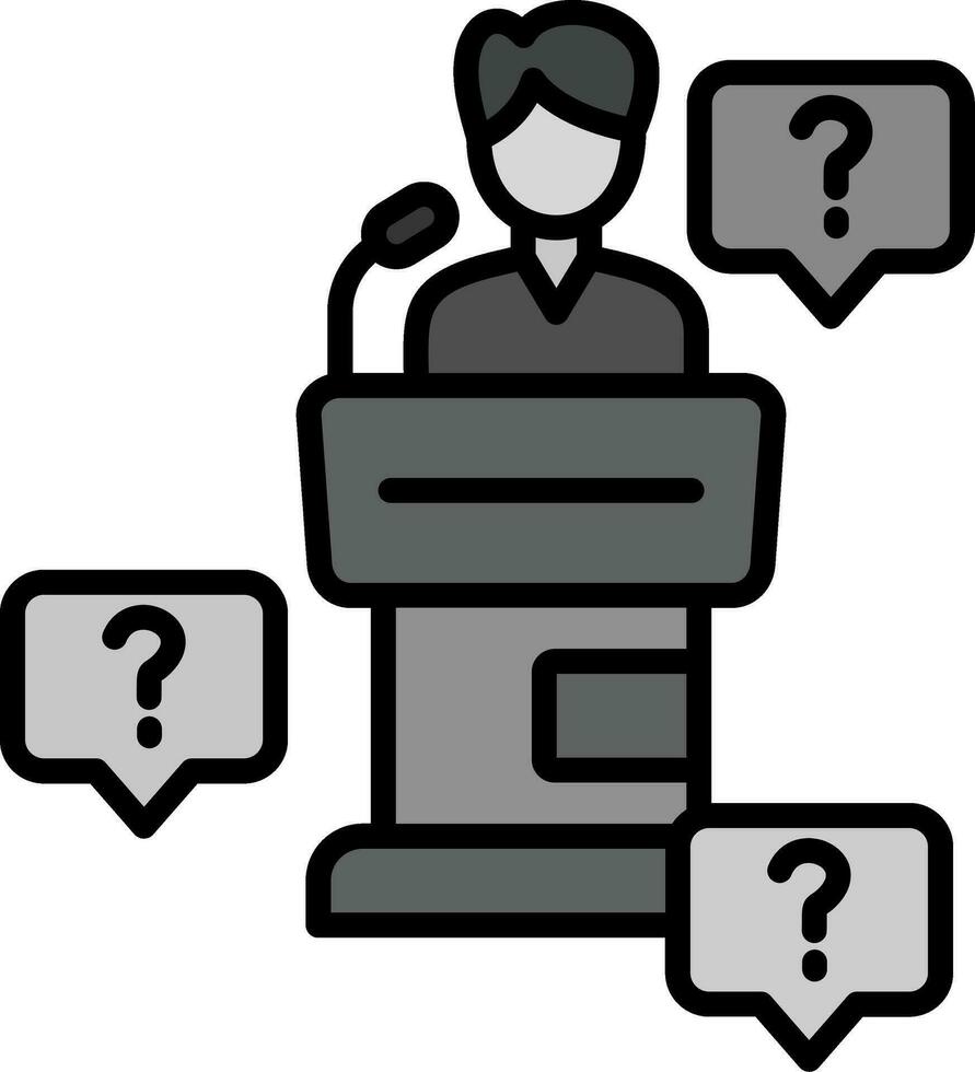 Press Conference Vector Icon