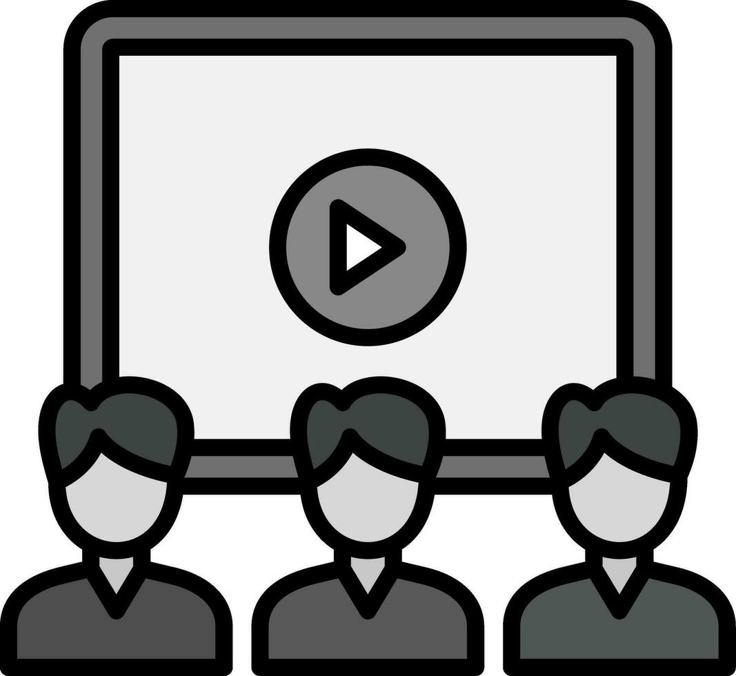 Video Presentation Vector Icon