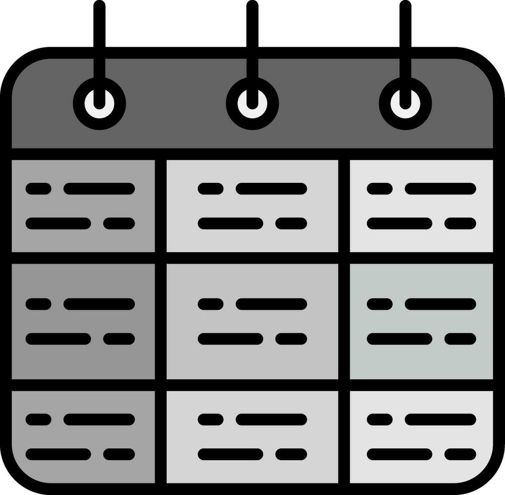 Timetable Vector Icon