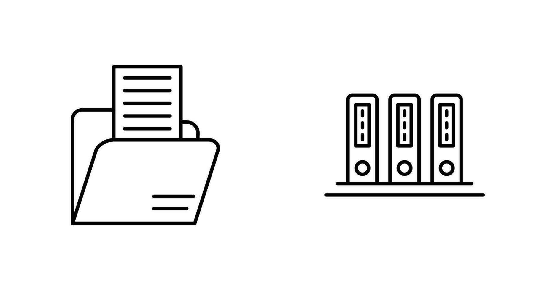 Folder and Office Files Icon vector
