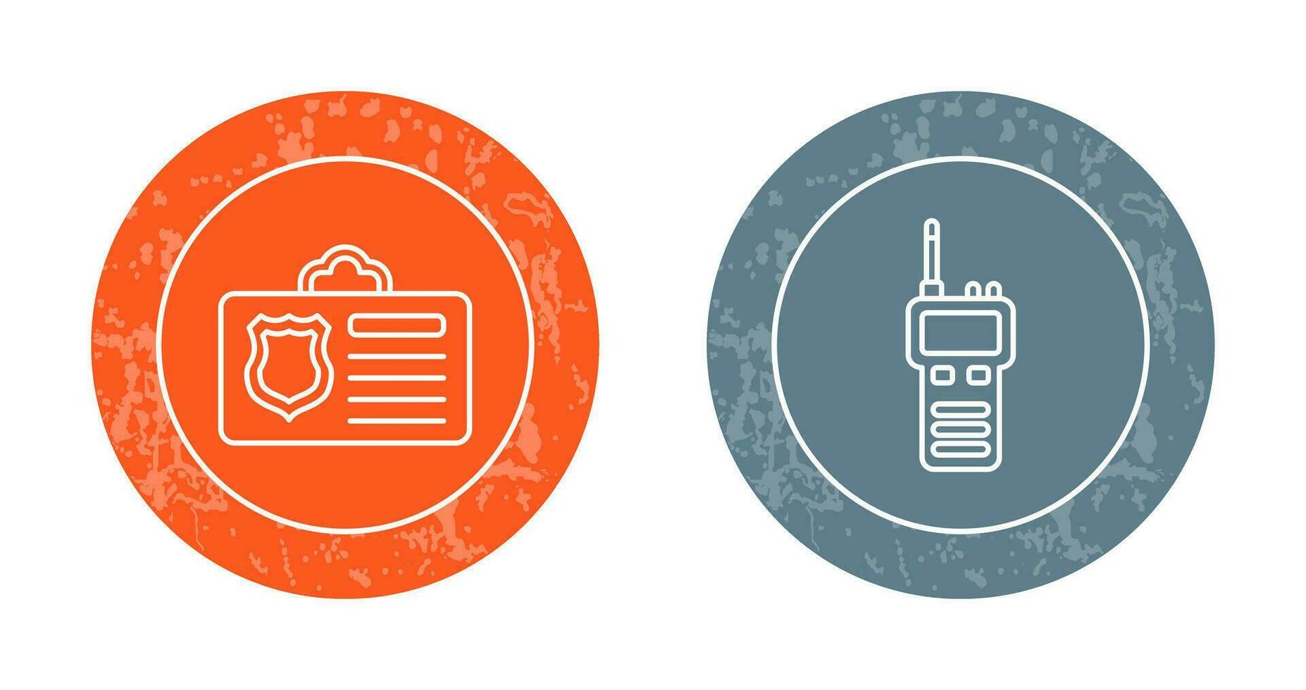 ID Card and talkie Icon vector