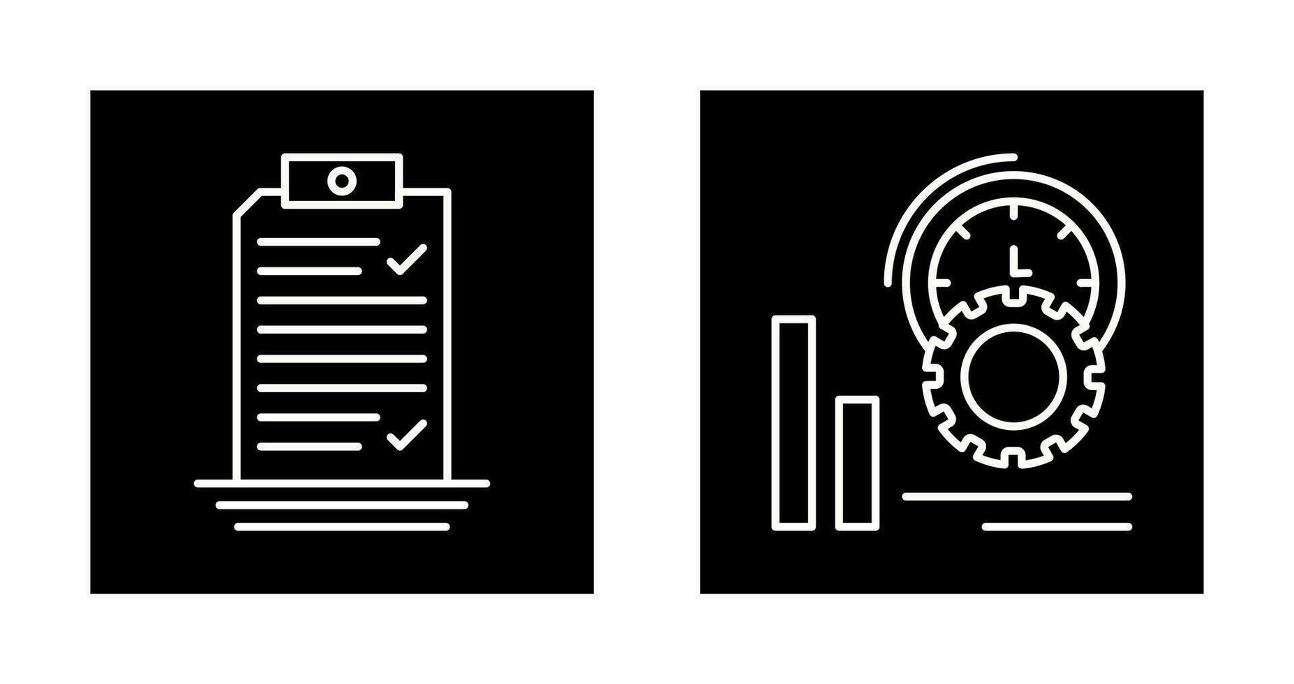 Check List and Performance Icon vector