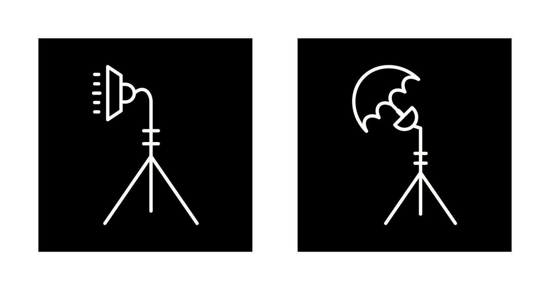 light stand and studio Icon vector