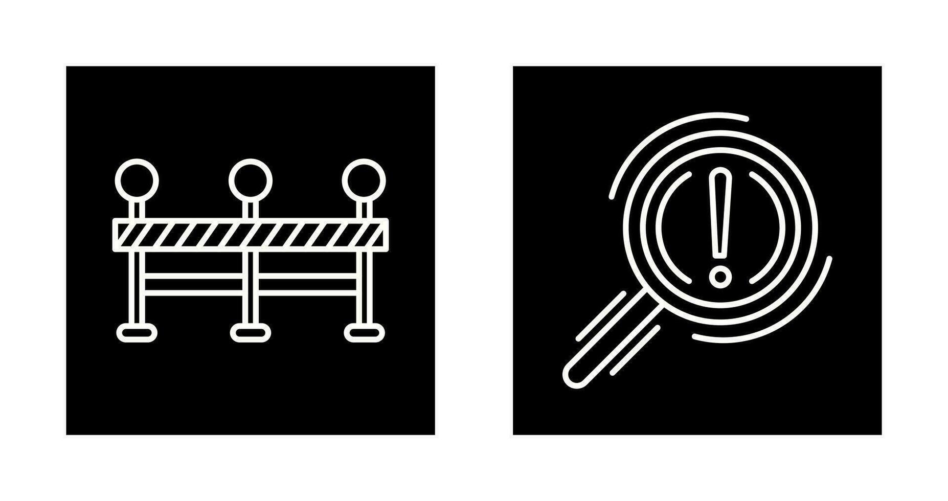 Roadblock and Problem Icon vector