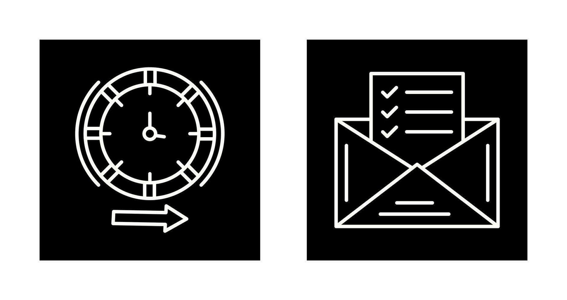 Direction and Check List Icon vector