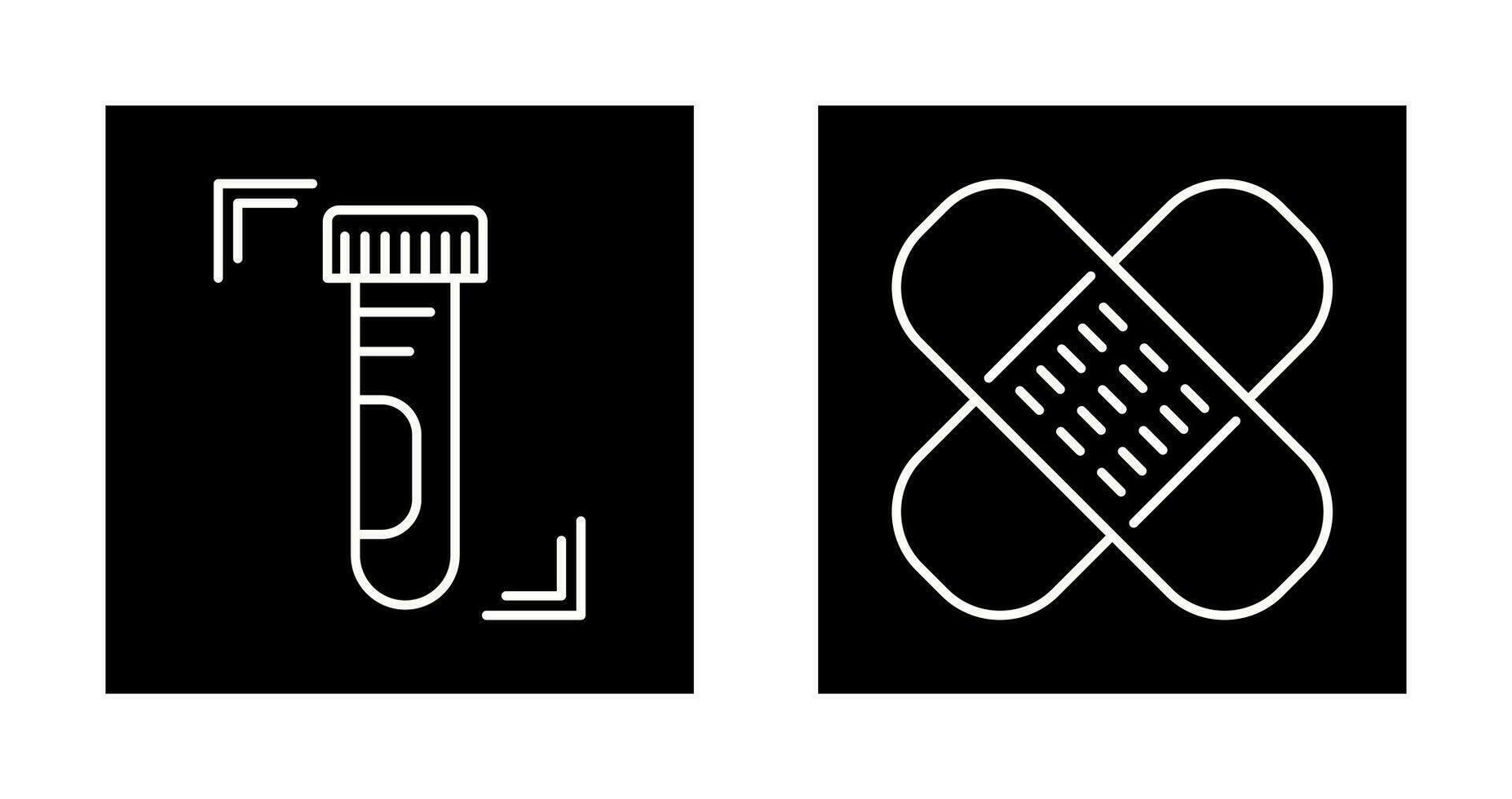 Test Tube and Wound Icon vector