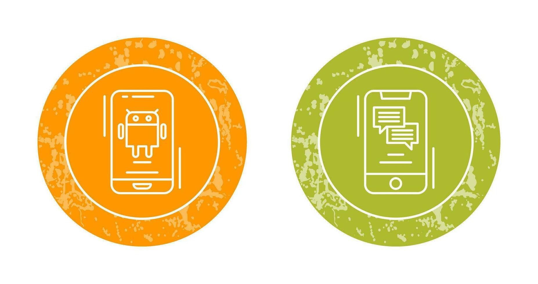 Android and Text Icon vector