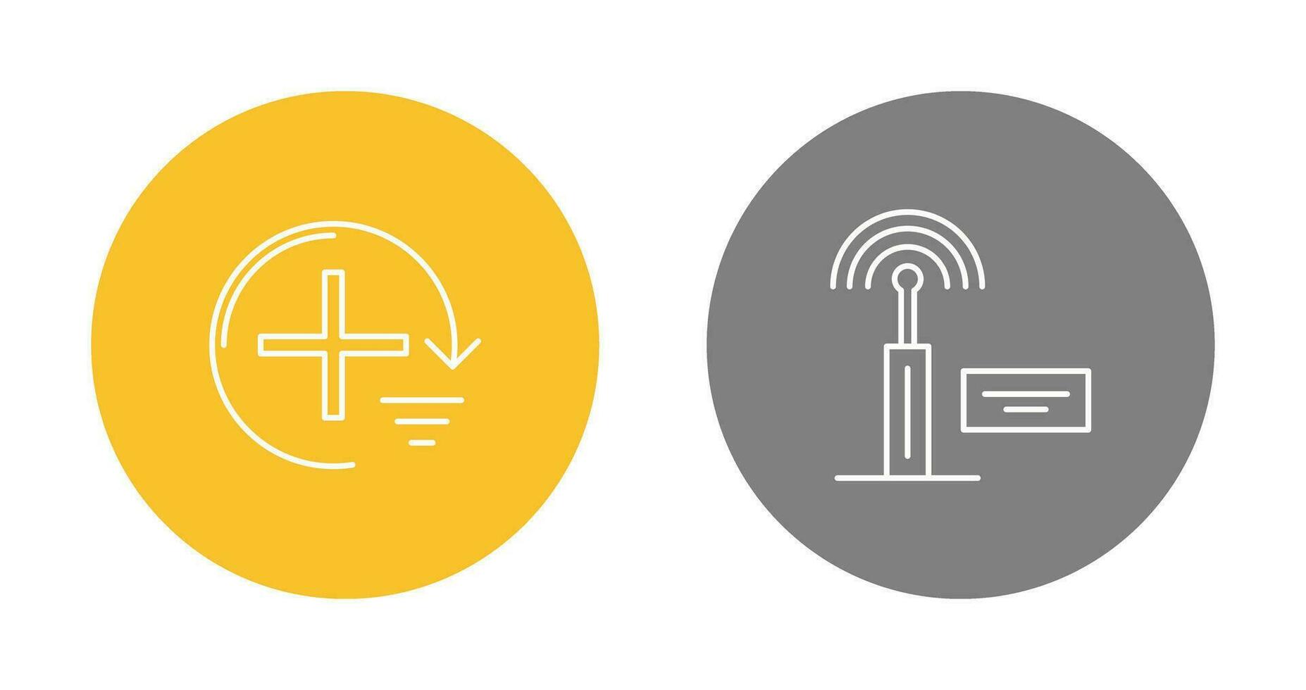 Add and Signal Icon vector