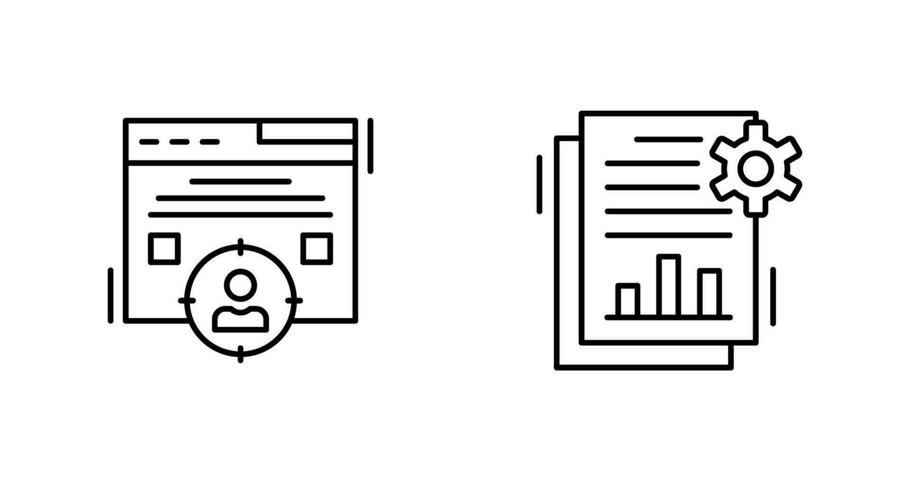 Target Audience and SEO Report Icon vector