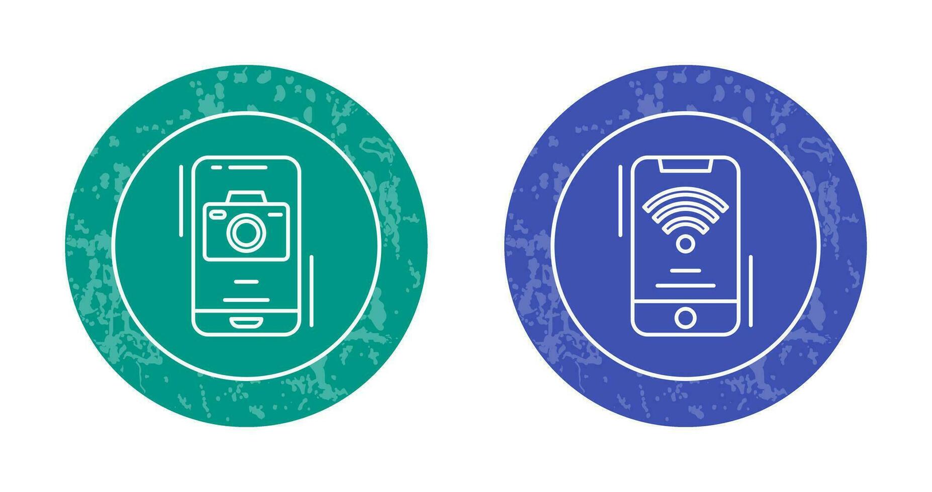 Camera and Wifi Signal Icon vector