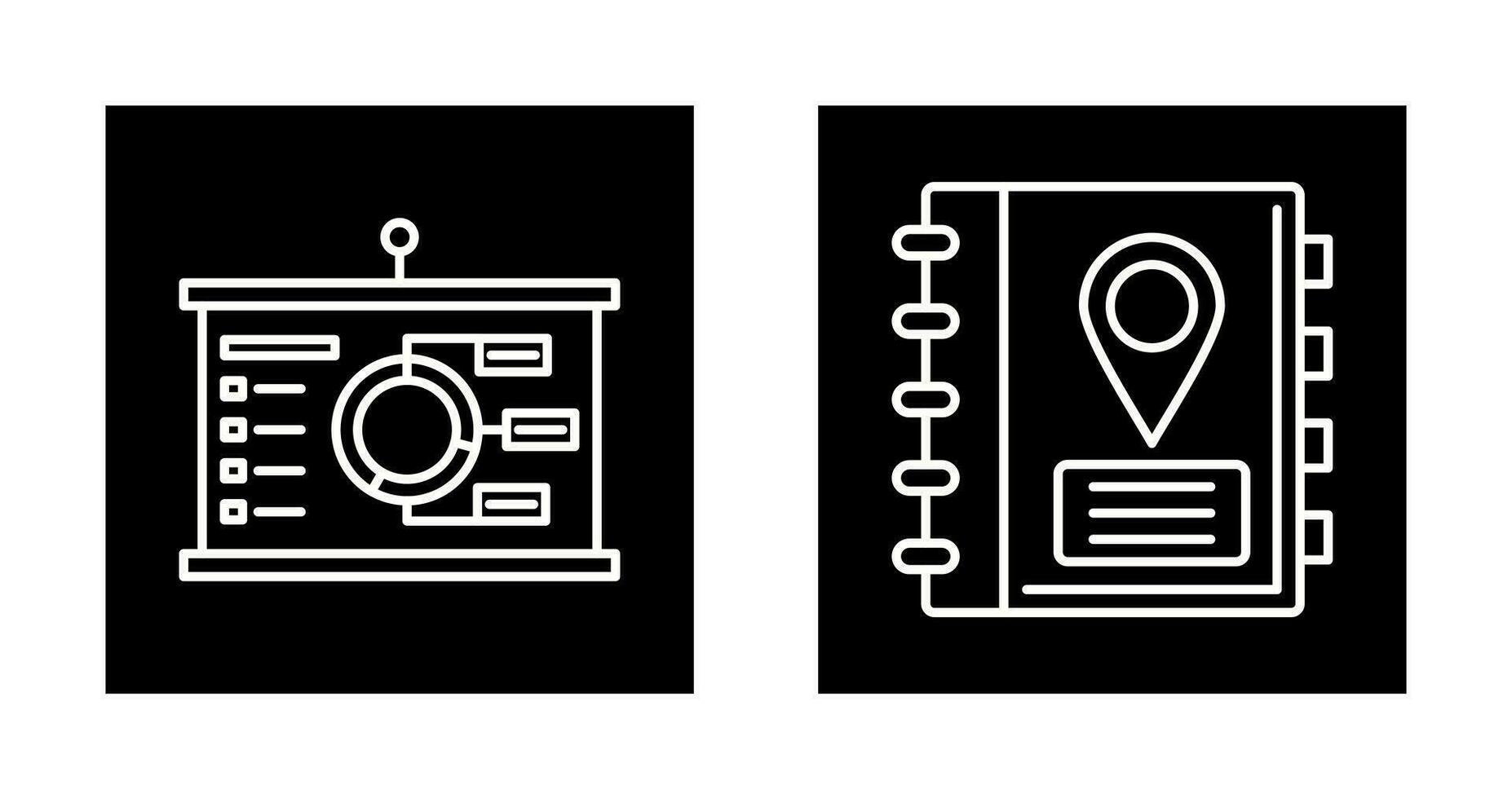 Presentation and Address Icon vector