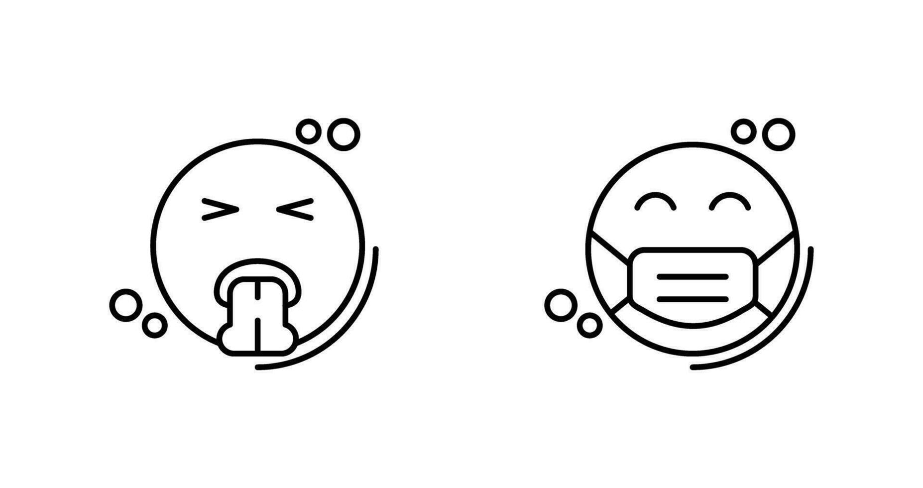 Vomit and Mask Icon vector