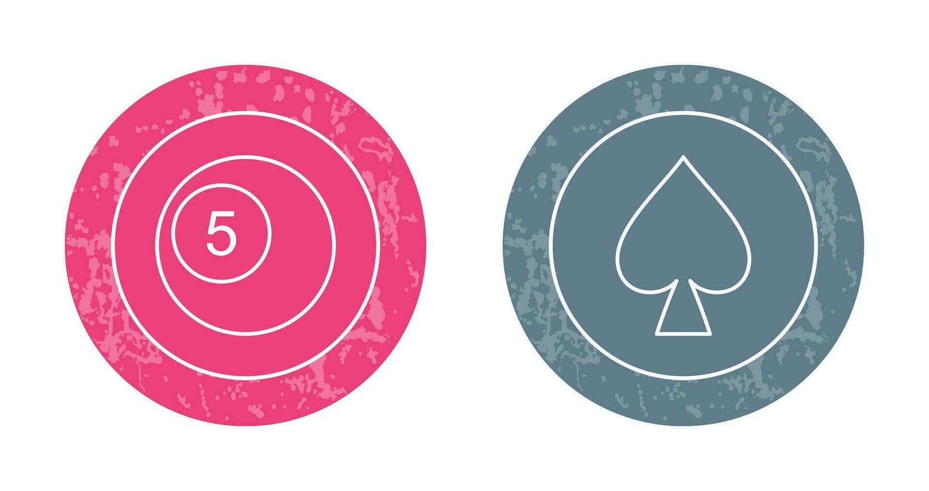pool balls and spade  Icon vector