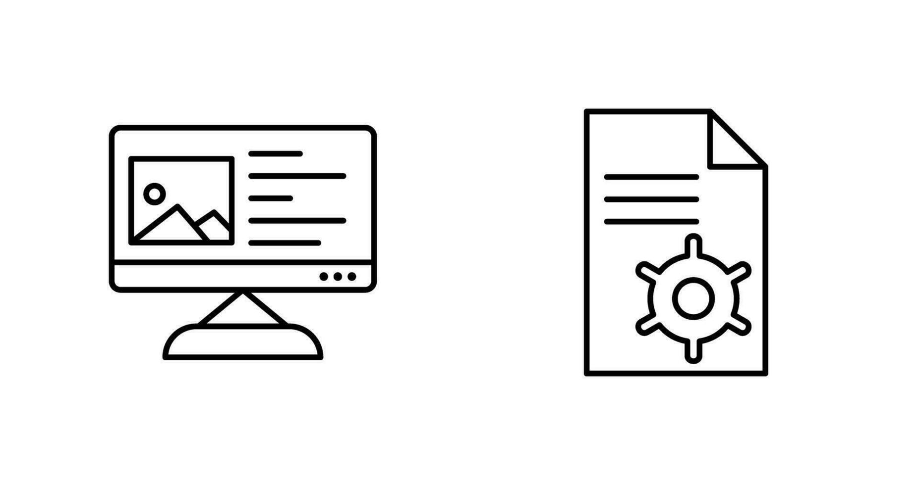 Content Planning and Content Management Icon vector
