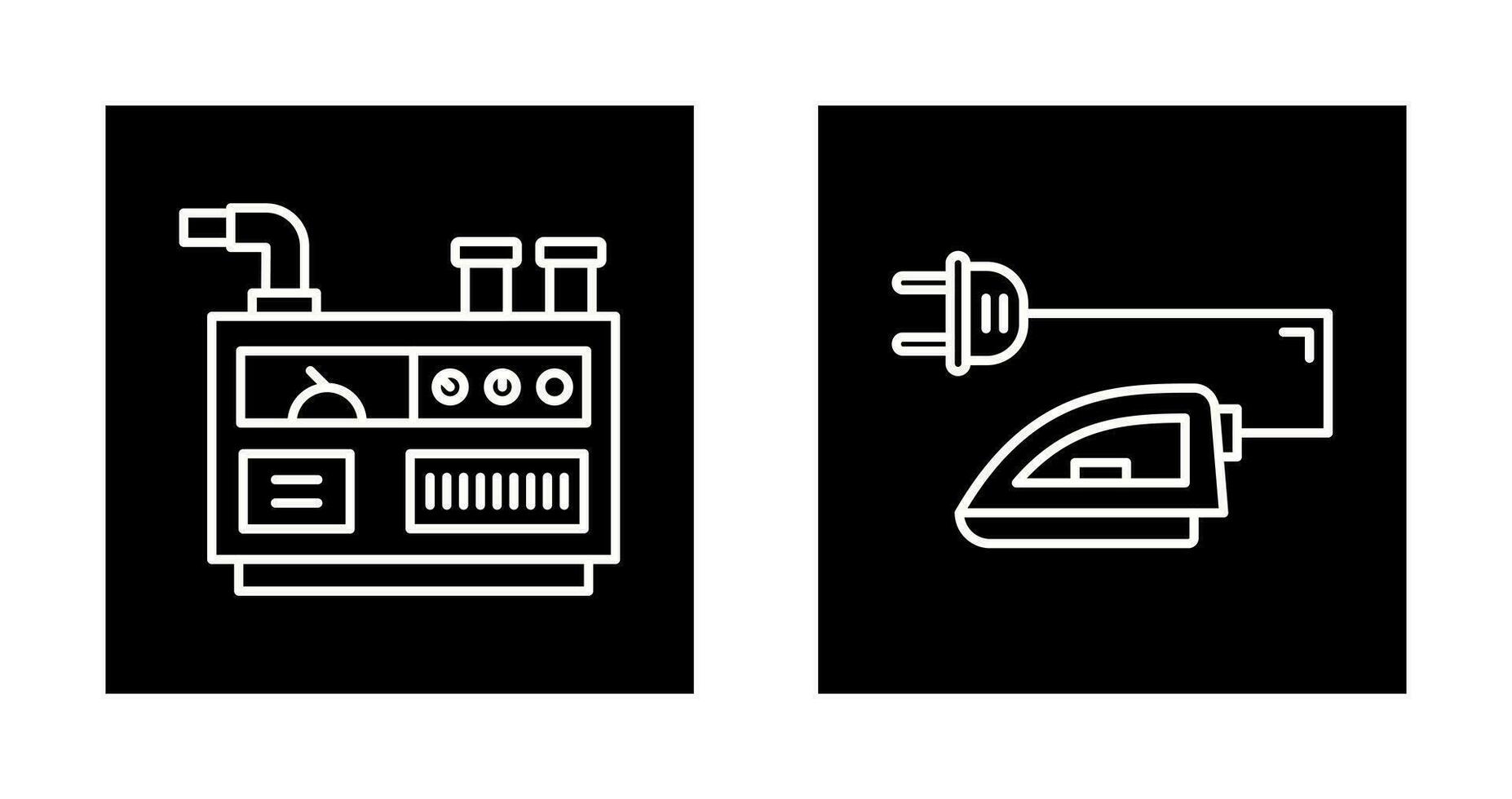 Generator and Iron Icon vector