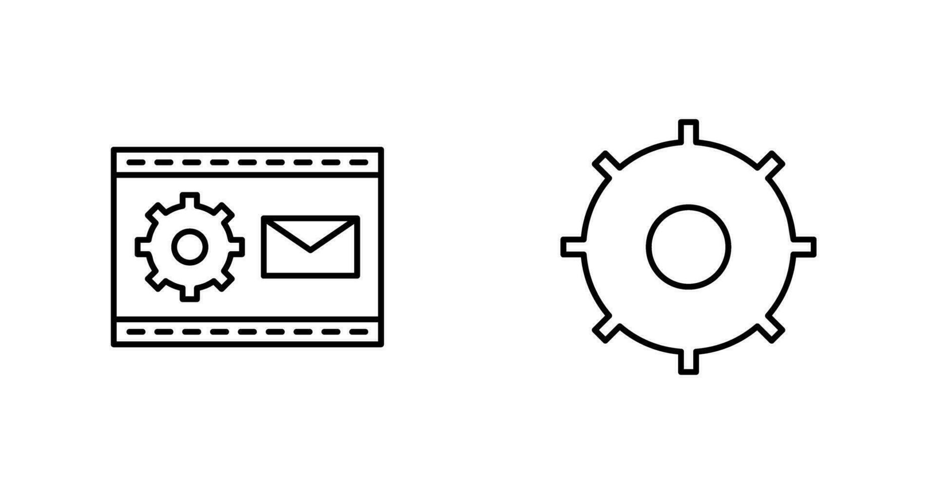 Blogging Service and Setting  Icon vector