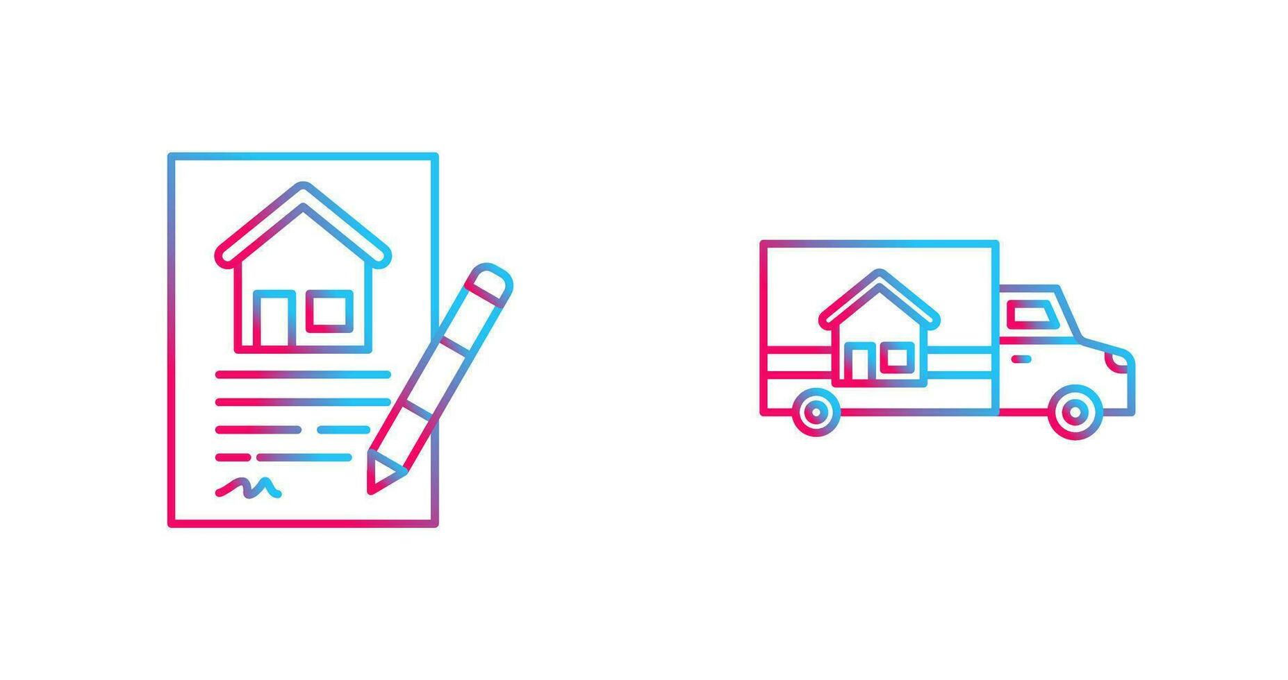 Contract and Delivery Icon vector