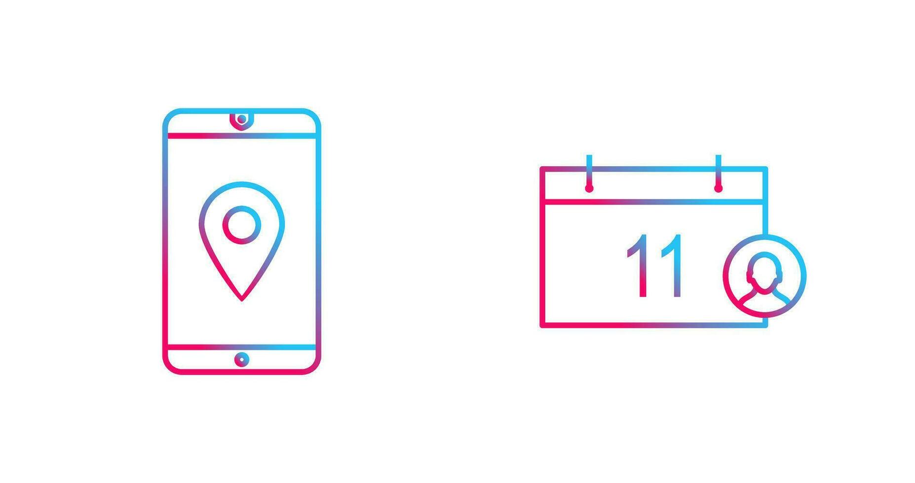 gps service and event management Icon vector