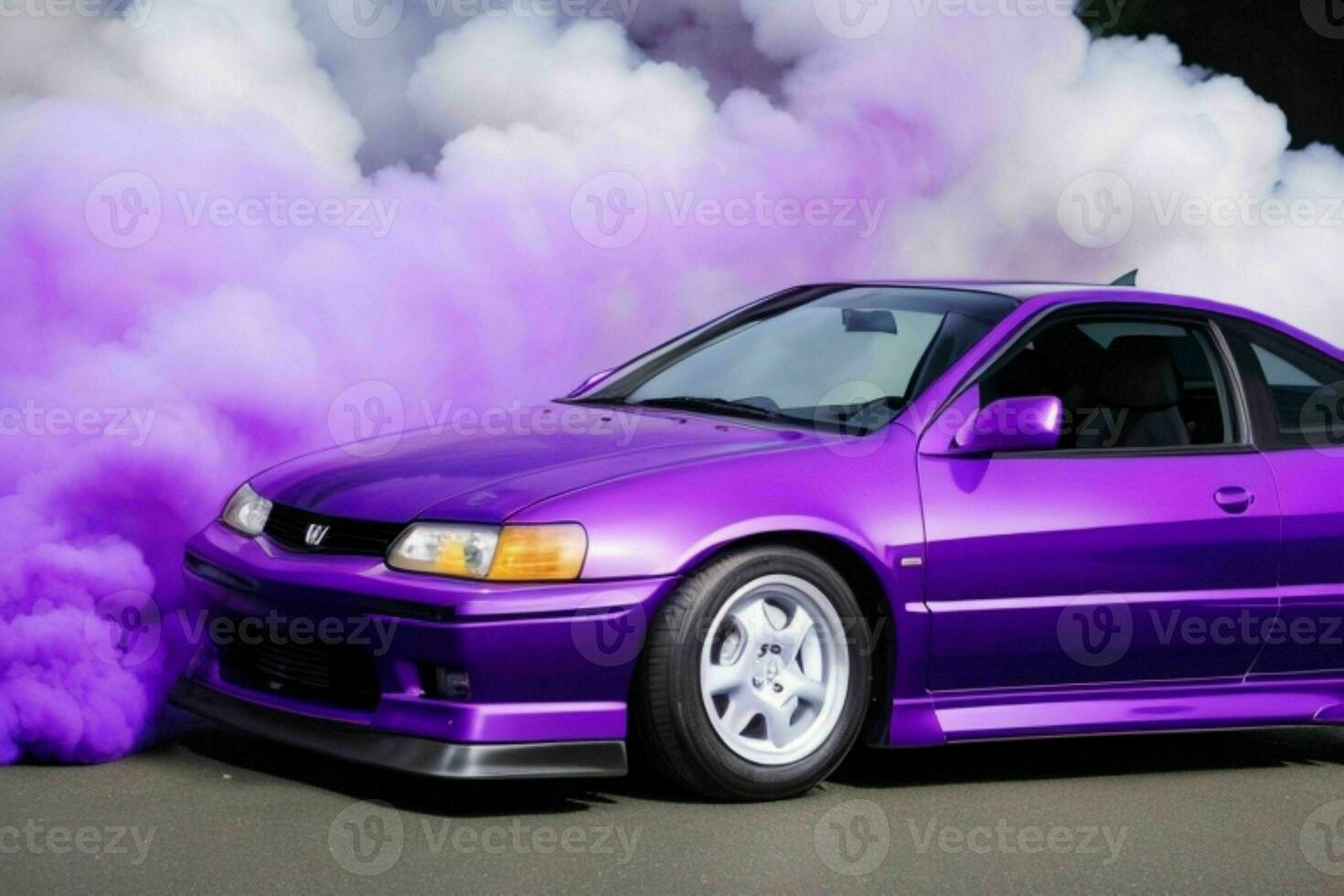 Sport car Honda Prelude JDM. AI Generative Pro Photo