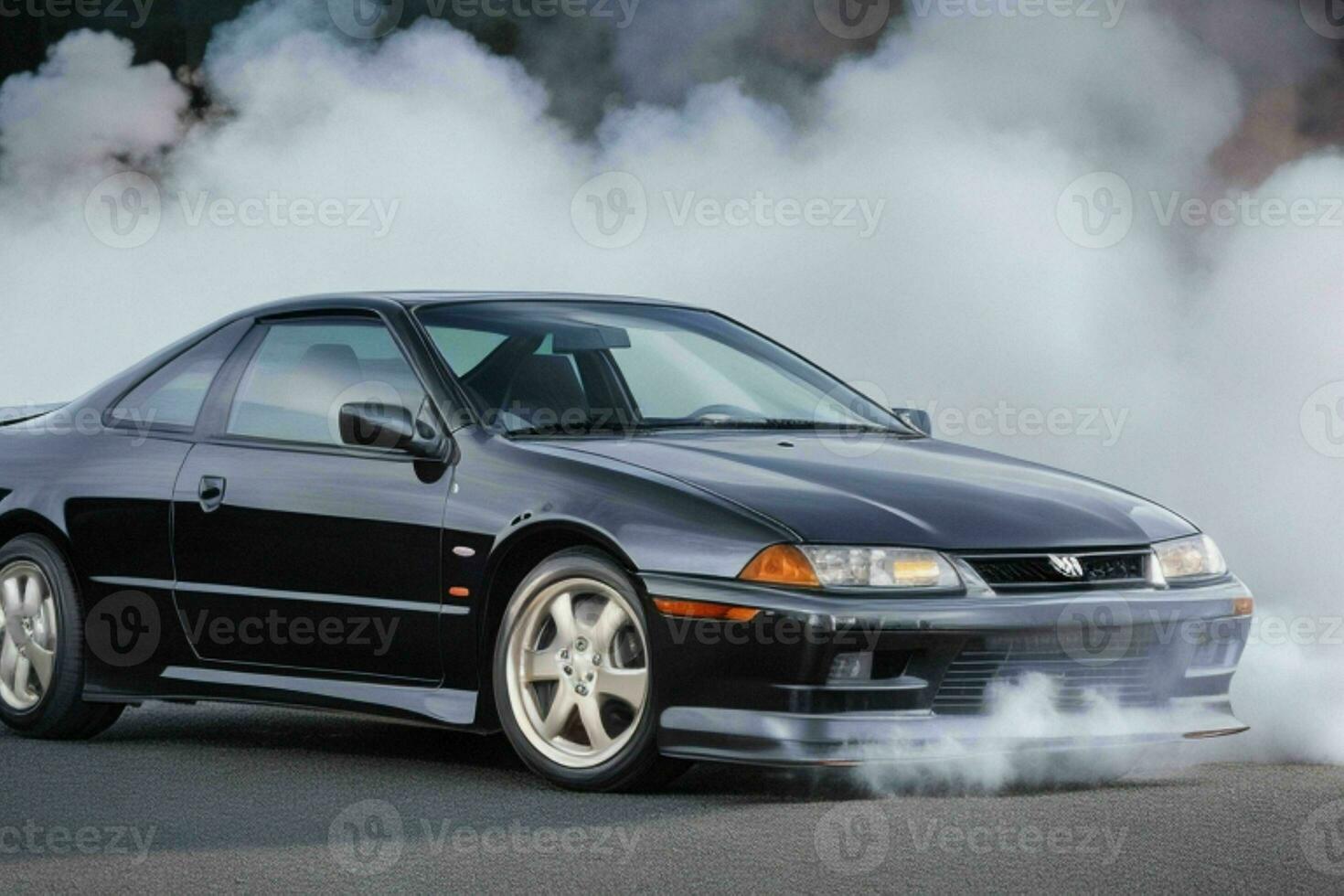 Sport car Honda Prelude JDM. AI Generative Pro Photo