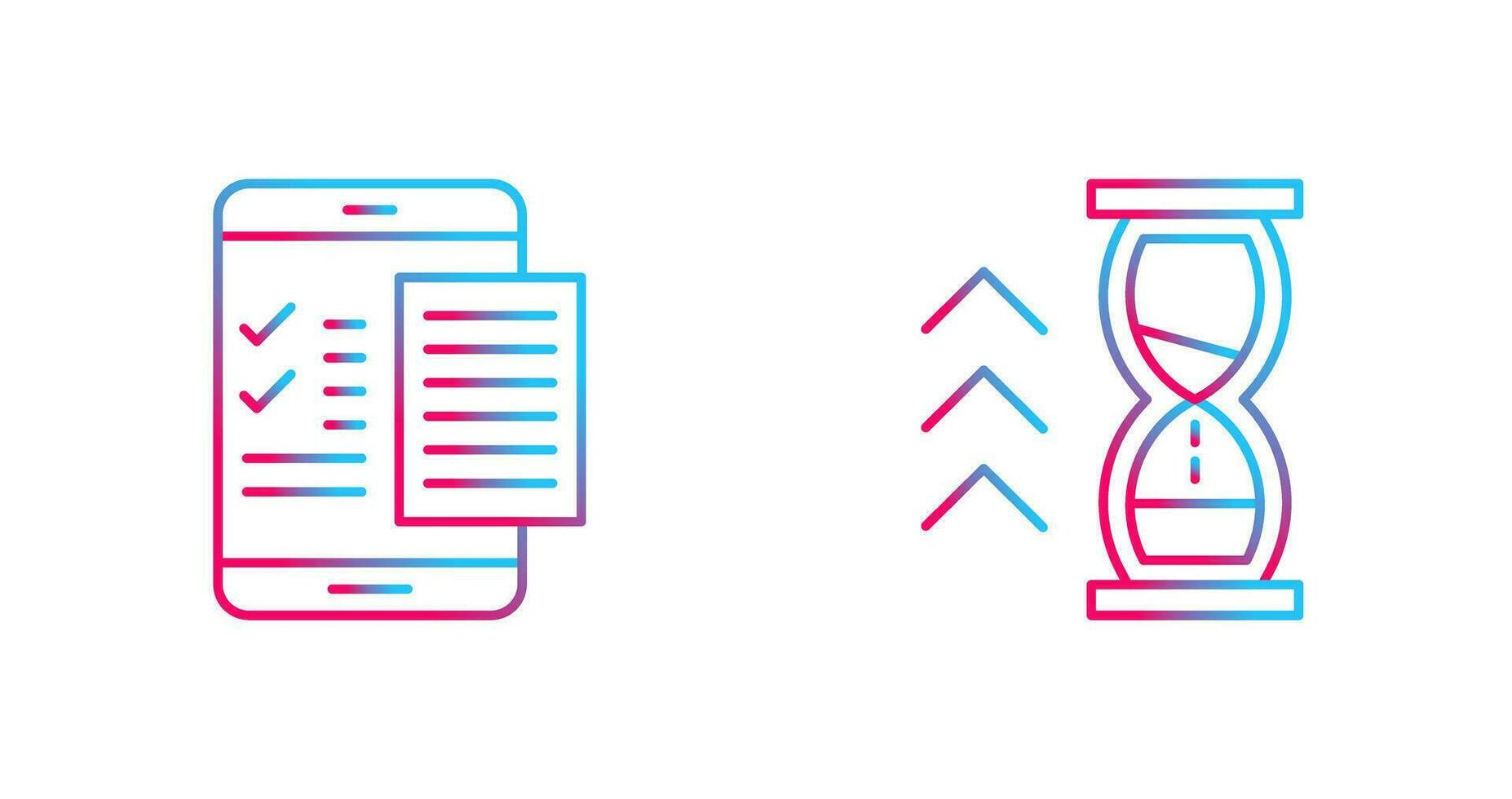 Check List and Quick Response Icon vector