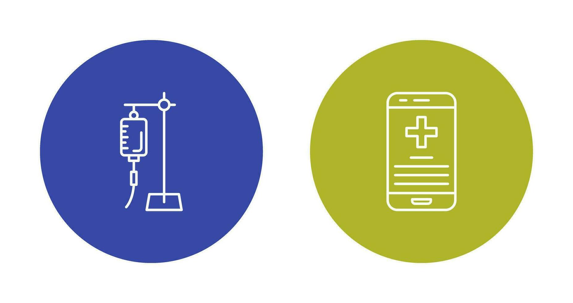 Saline and Smartphone Icon vector