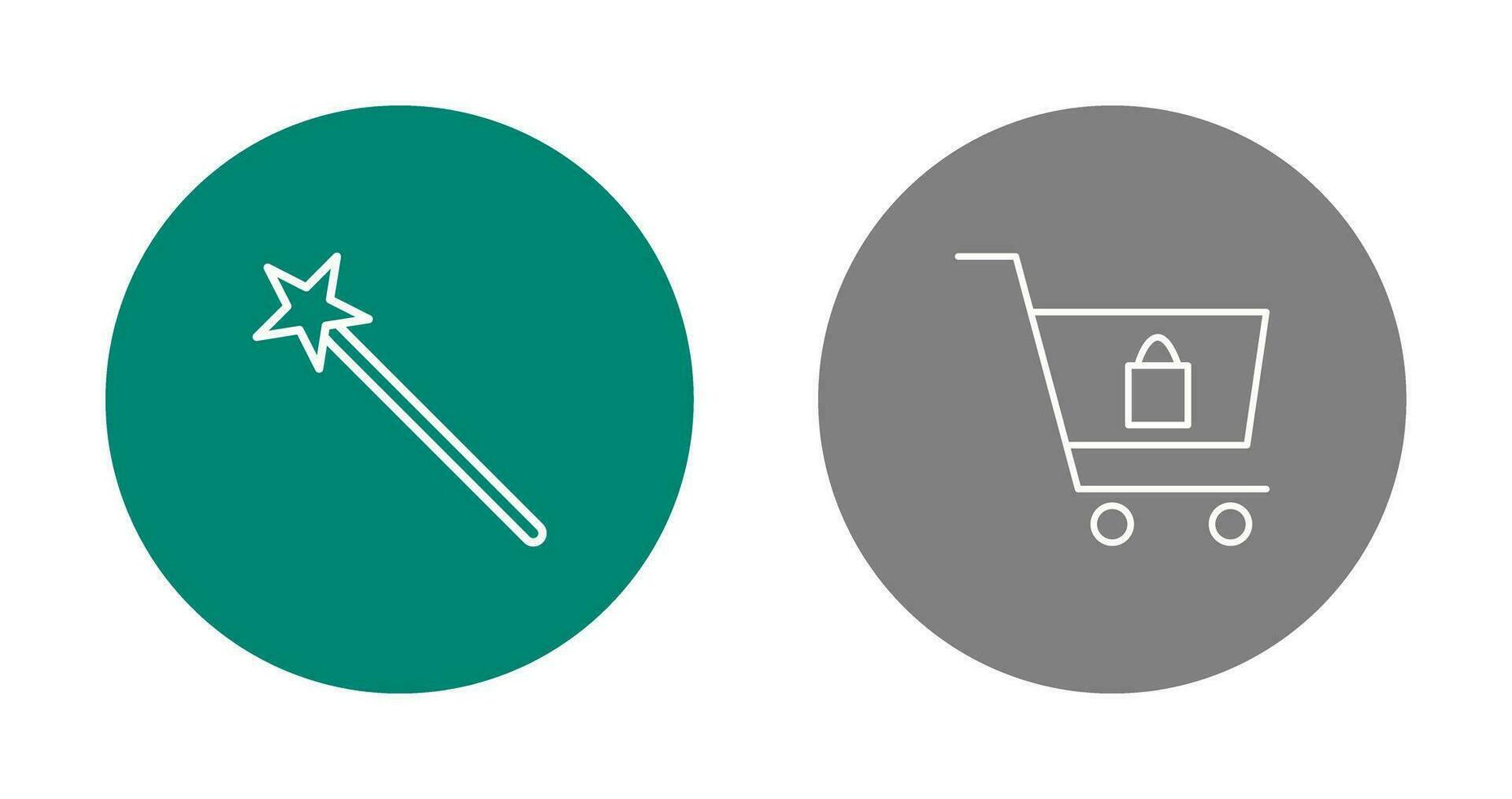 magic and shopping  Icon vector