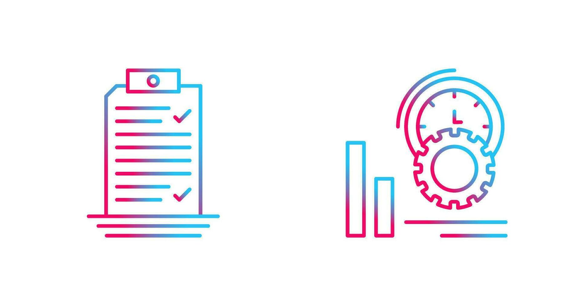 Check List and Performance Icon vector