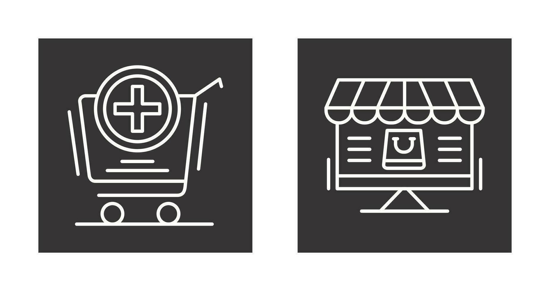 Add to Cart and Online Shopping Icon vector