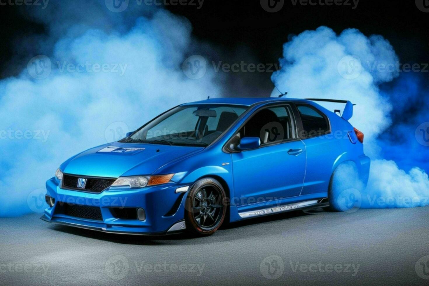 Sport car JDM Honda Civic Mugen RR. AI Generative Pro Photo