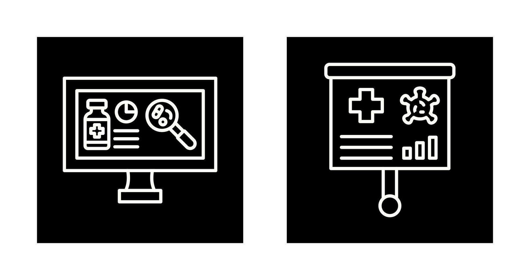 Research and Preesentation Icon vector