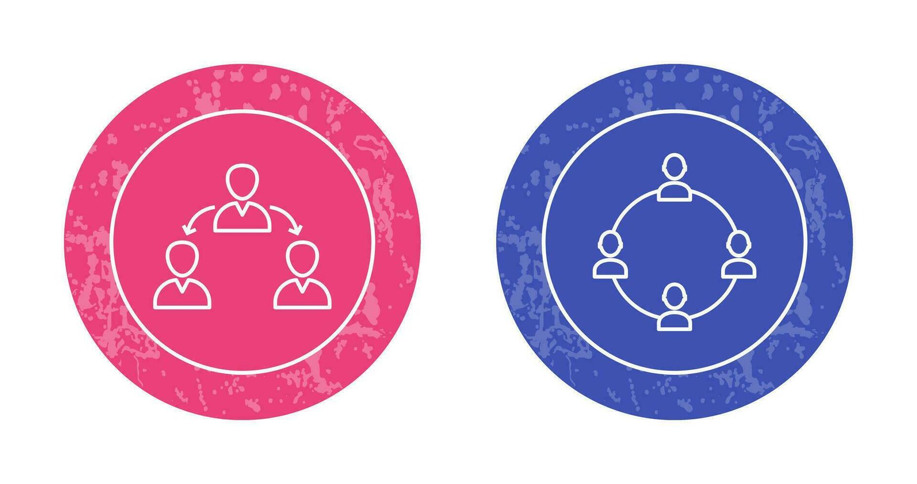 connected user and network group  Icon vector