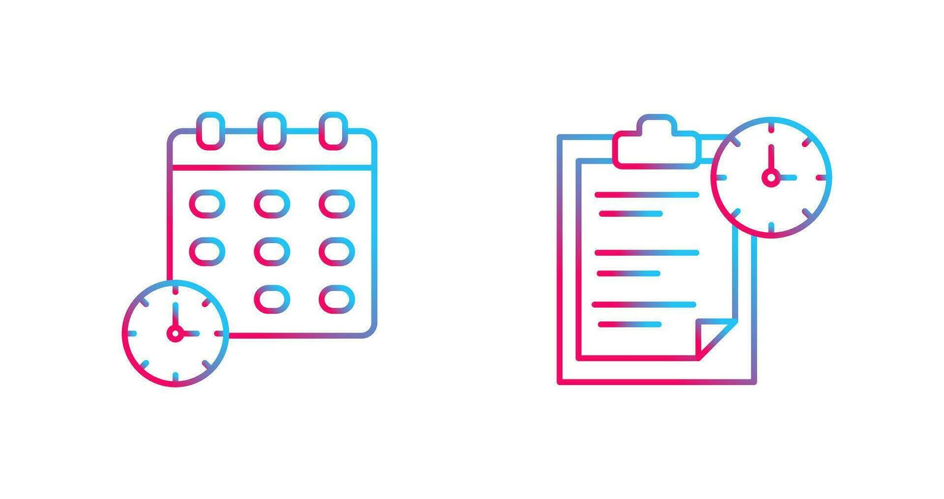 Deadline and Task Management Icon vector